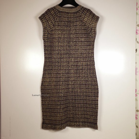 Amazing Chanel Cashmere dress FR SZ 44 - Picture 2 of 10